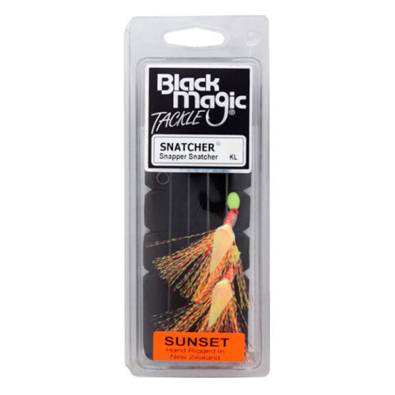 Black Magic Snapper Snatcher Pre-Tied Rig Super Lumo 4/0