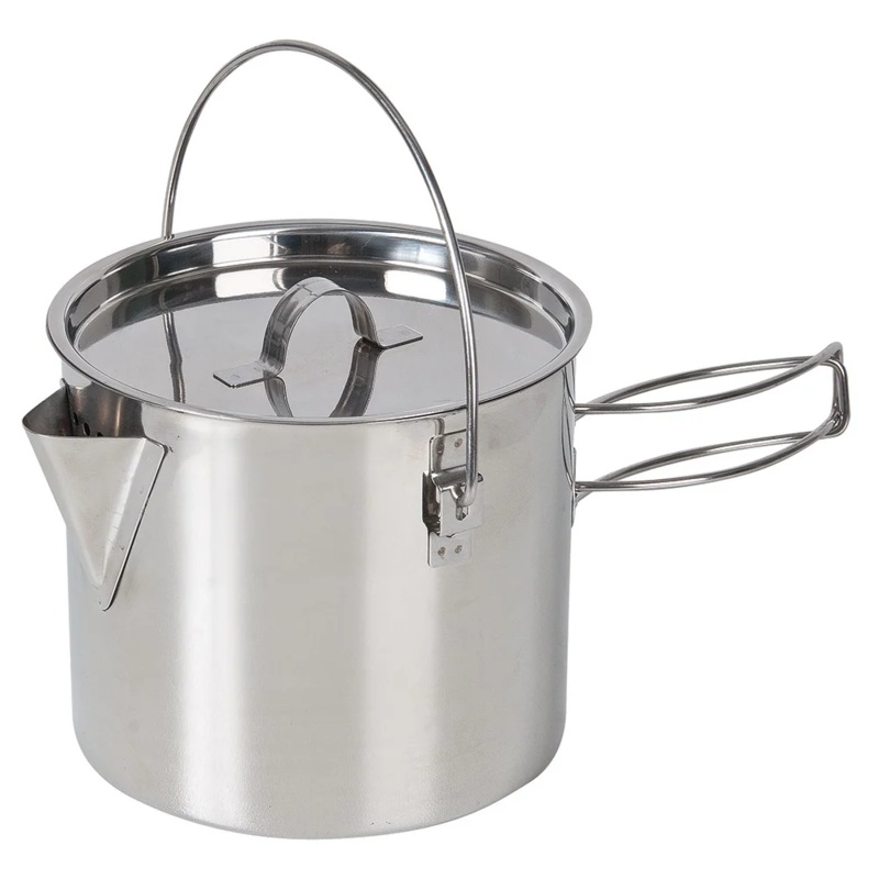 Campfire Compact Stainless Steel Billy Kettle 750ML