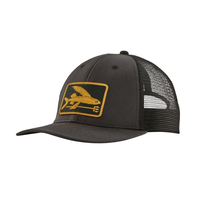 Patagonia Flying Fish LoPro Trucker Hat Flying Fish Fork / Ink Black