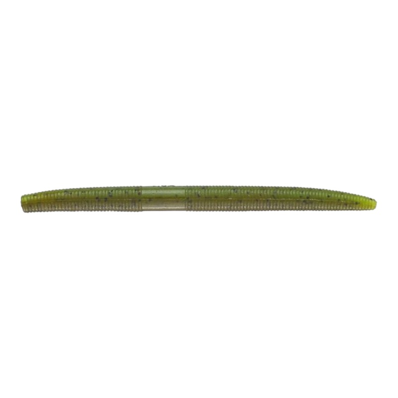 Yamamoto 4″ Senko Stick Worm Black w/ Large Blue Flake