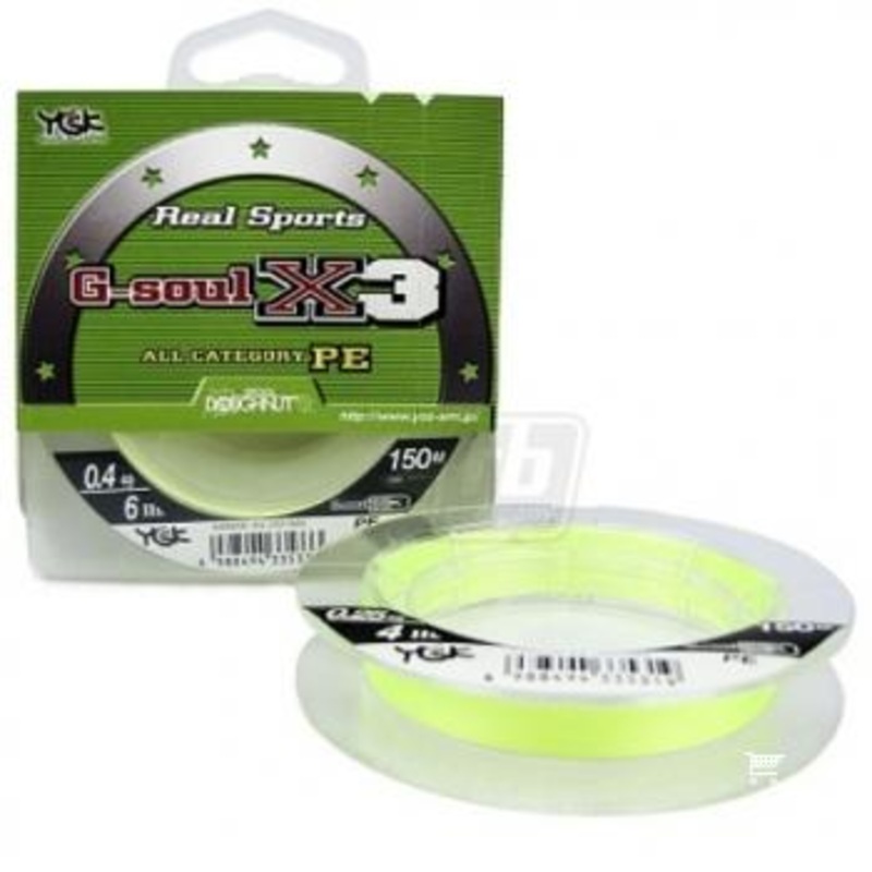 YGK G-Soul X3 100m / 150m 0.4 (6lb / 2.72kg) – 100m