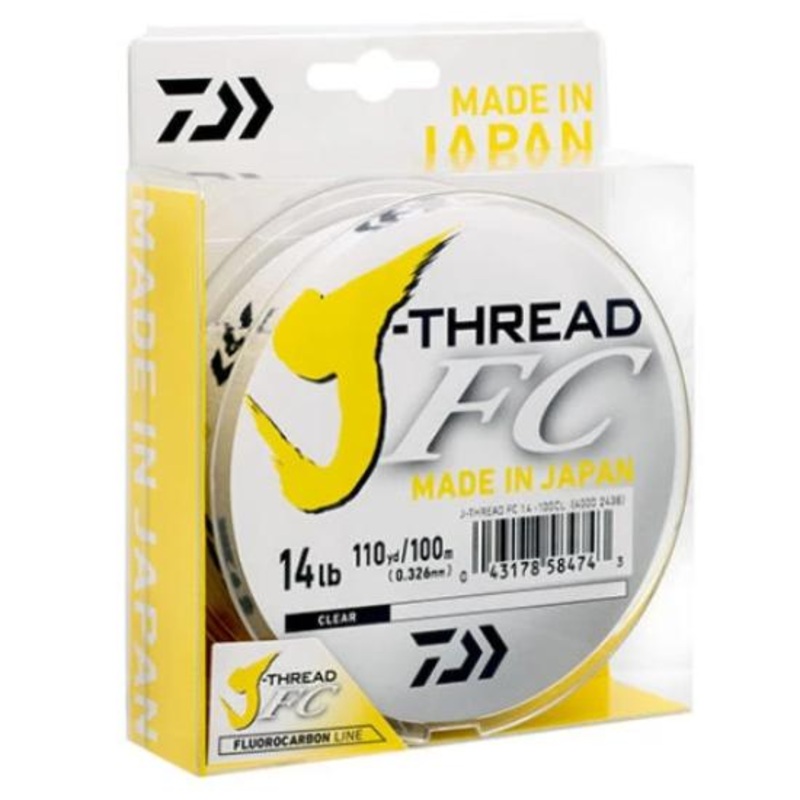 Daiwa J Thread Fluorocarbon Leader 4lb – 100m