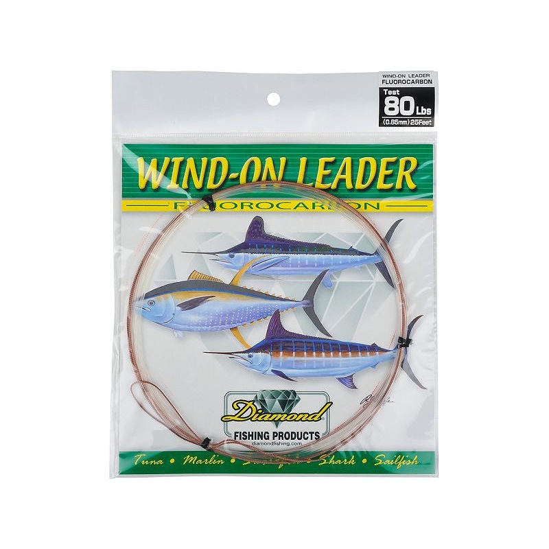 Diamond Fluoro Wind-On 25ft 80#
