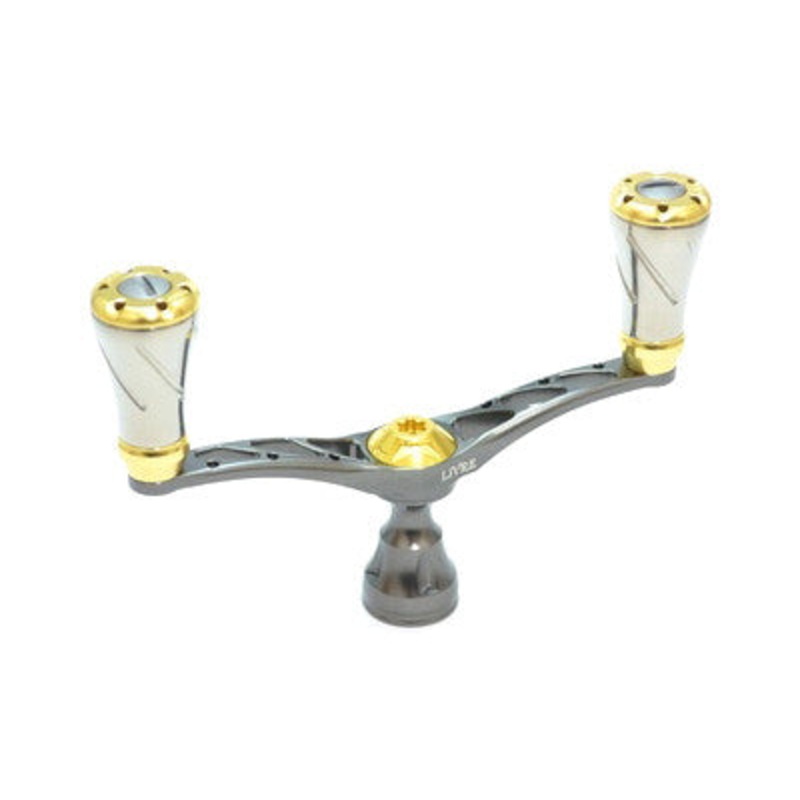 Livre Custom Double Handle Wing 98 WD-98-FD1 (Daiwa Compatible) WD-98-FD1 (Daiwa Compatible) – Gun Metal x Gold