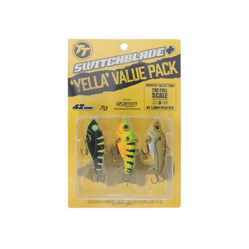TT Switchblade Plus Blade Lure Yella Value Pack 42mm