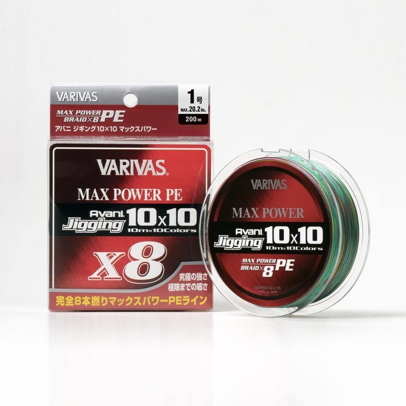 VARIVAS Jigging 10×10 Max Power PE X8 #5 – 78lbs  – 400m