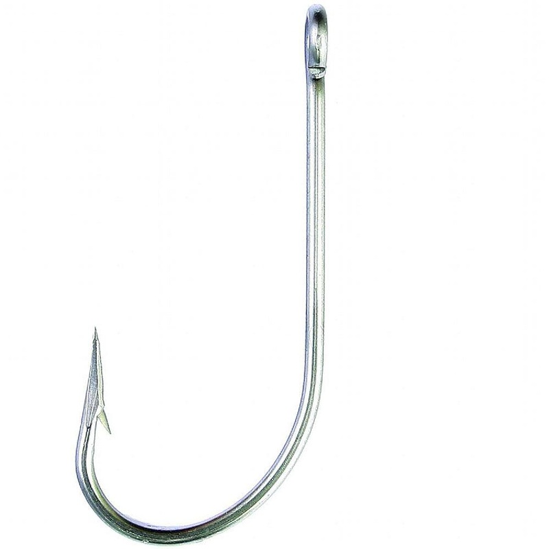 Eagle Claw 254SSA O’Shaughnessy Non-Offset Stainless Steel Hooks – 100PK 4/0