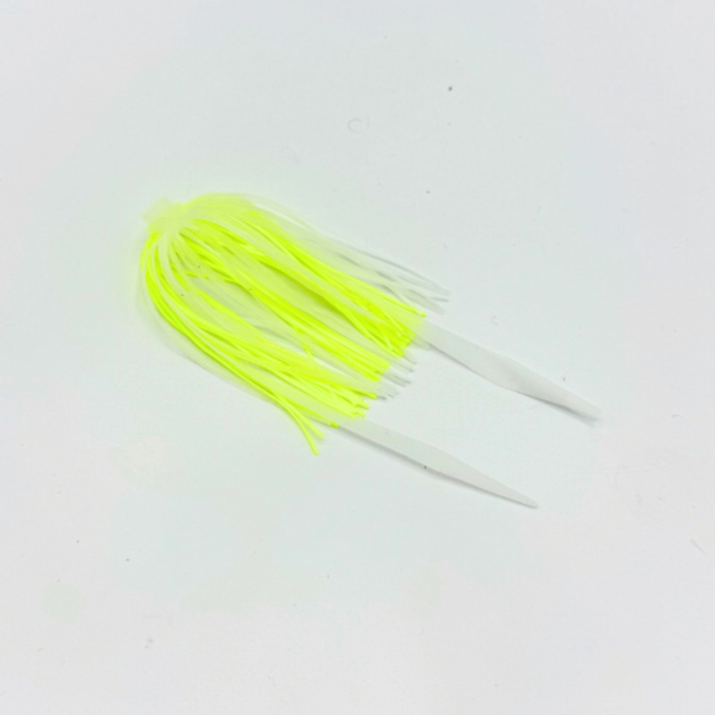 Olde Salt Silicone Skirts Chartreuse/White 5pk