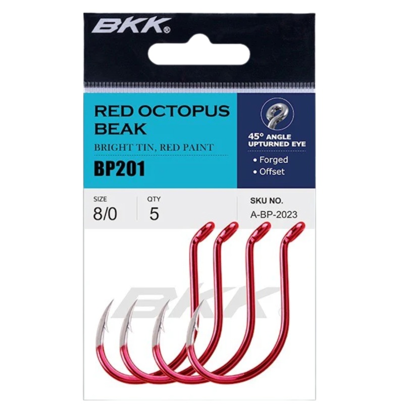 Red BKK Octopus Beak 1/0 6PK RED