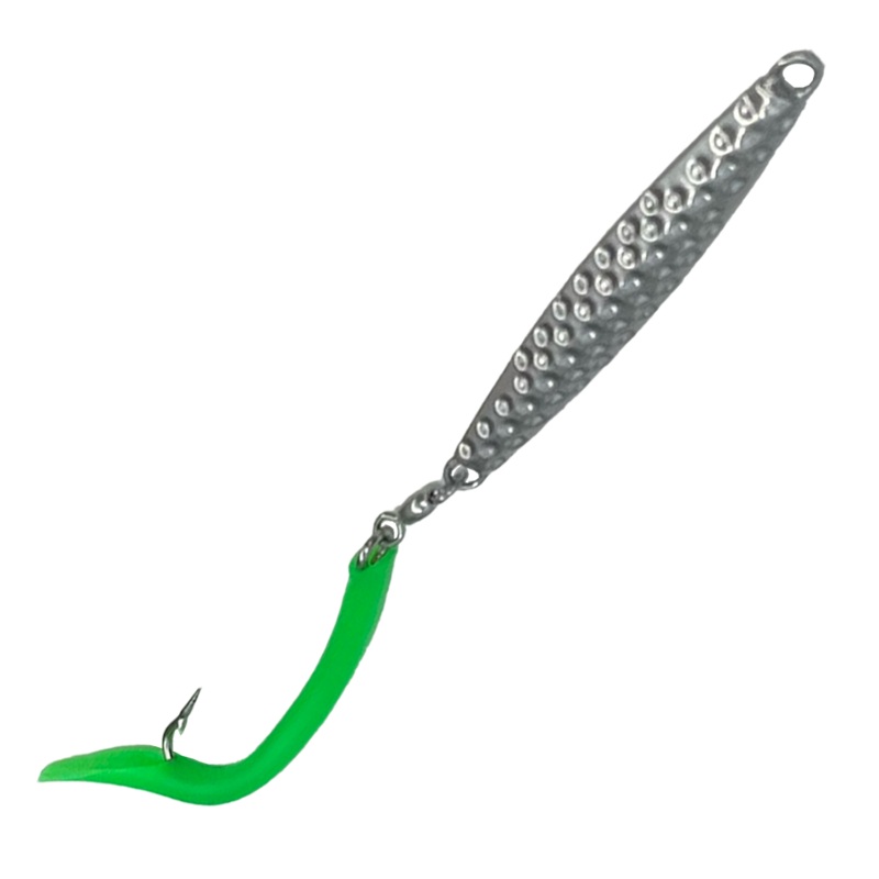 Runoff Diamond Jig Lures Dimpled 2oz Green