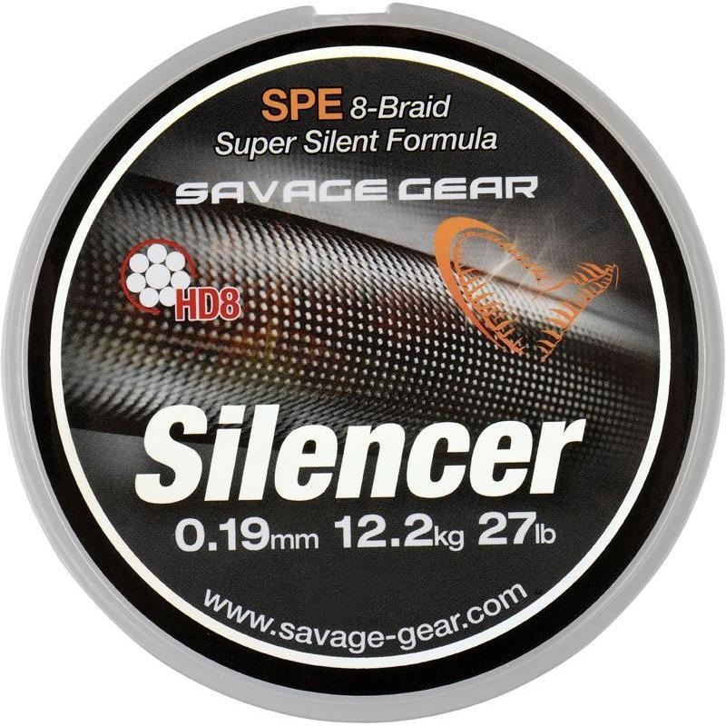Tresse SAVAGE GEAR HD8 Silencer Braid 120m 120m (Green) 0.32mm 58lb/26kg