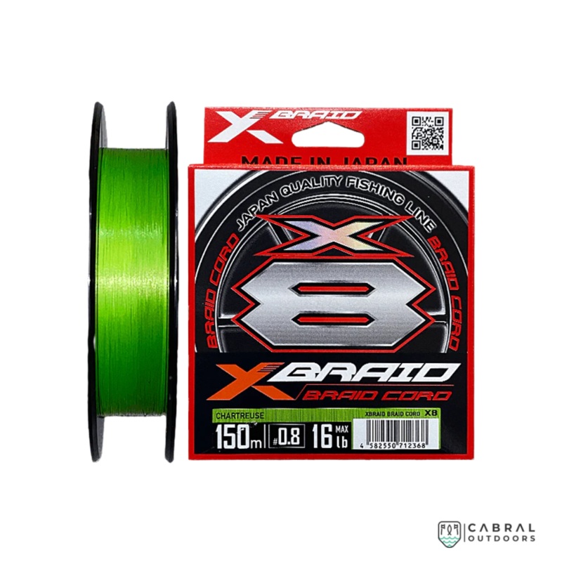 YGK X-Braid Cord X8 Braided Line | 150-300m 30lb 150m