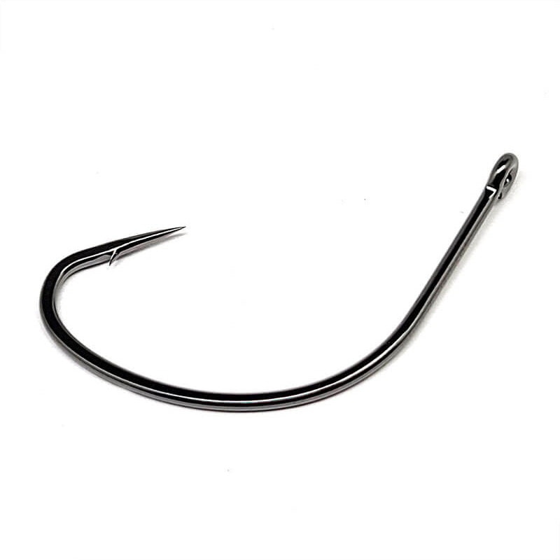 Gamakatsu Shiner Hooks Straight Eye NS Black 5/0 4pk