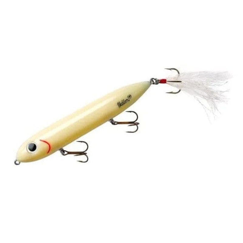 Heddon Feathered Dressed Super Spook Bone