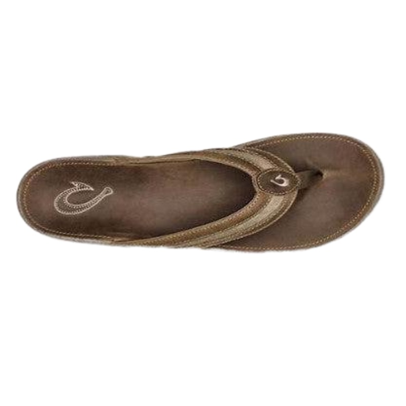 OluKai Mens Nui Sandals-Espresso/Espresso 9