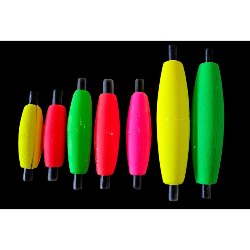 Unweighted Cigar Floats 1.5″ Yellow