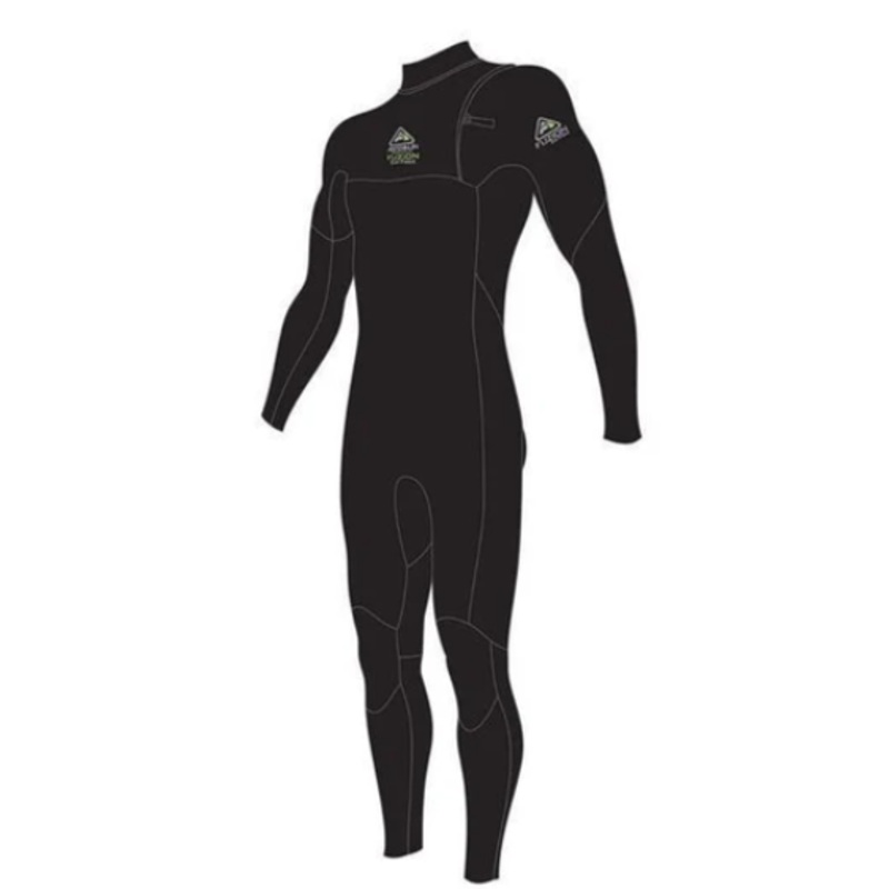 Adrenalin Fuzion No Zip Steamer Wetsuit Black Junior 10