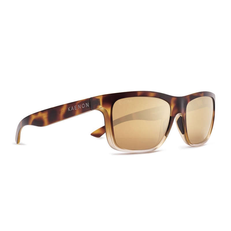 Kaenon Clarke Polarized Sunglasses Kaenon SR-91 Polarized Lens Matte Tortoise Fade (Ultra Brown Gold Mirror)