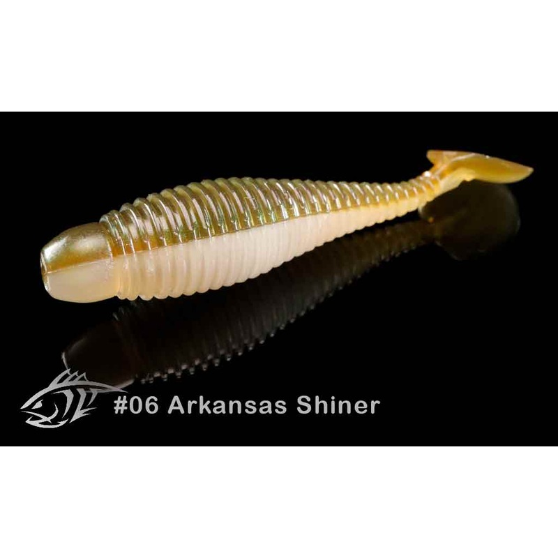 LUNKER CITY Grubster 4.25″ (108 mm) – 6 pc #01 Alewife