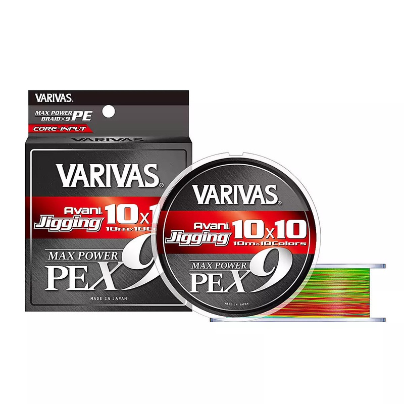 VARIVAS Avani Jigging Max Power X9 10*10 Multicolor 200m #1.0-0.165mm-10.3kg