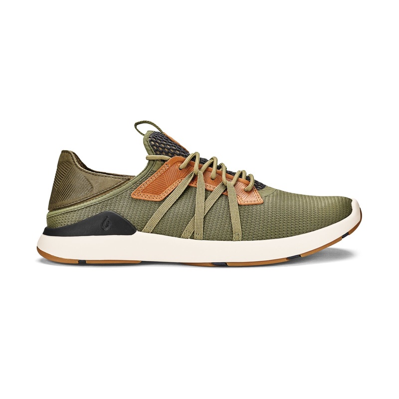 OluKai Mens Mio Li Sneakers-Hunter/Lava Rock 8