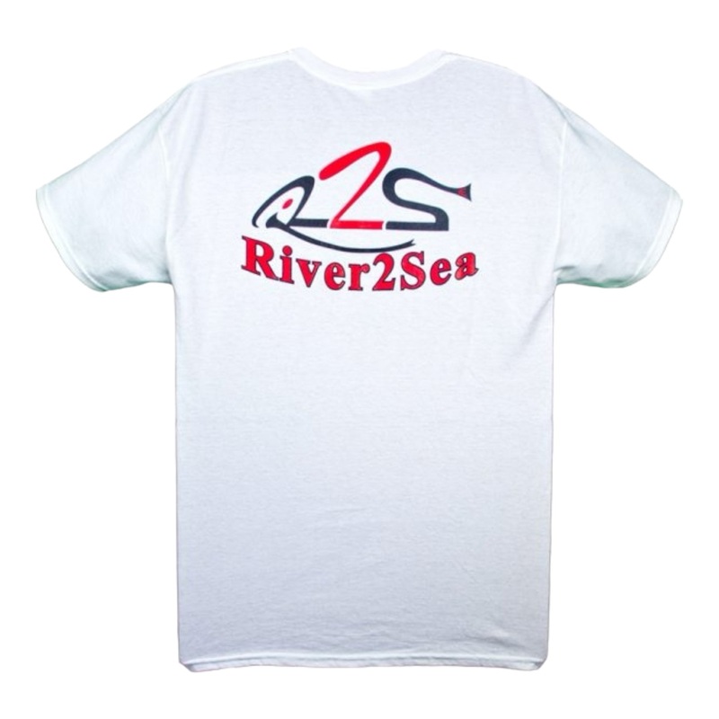 River2Sea Short Sleeve T-Shirt White Medium
