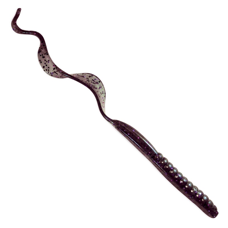 Culprit Max Black Label 8.5″ Original Worm Smoke/ Purple Flake