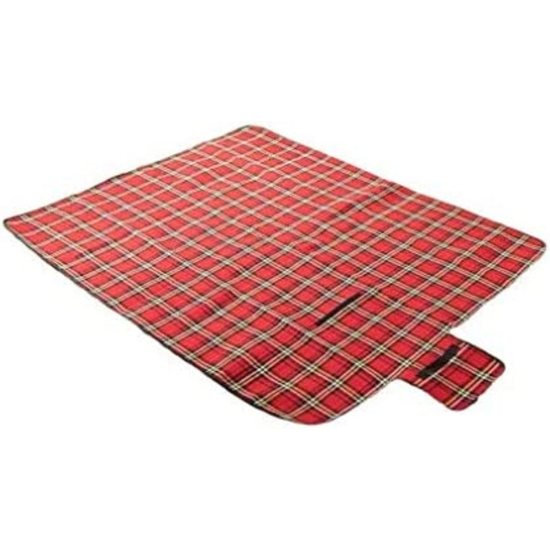 Picnic Rug With Waterproof Back 150x135cm RED