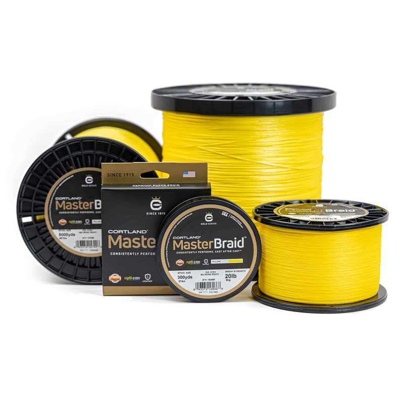 Cortland Master Braid – Yellow YELLOW 5 LB 150 YDS