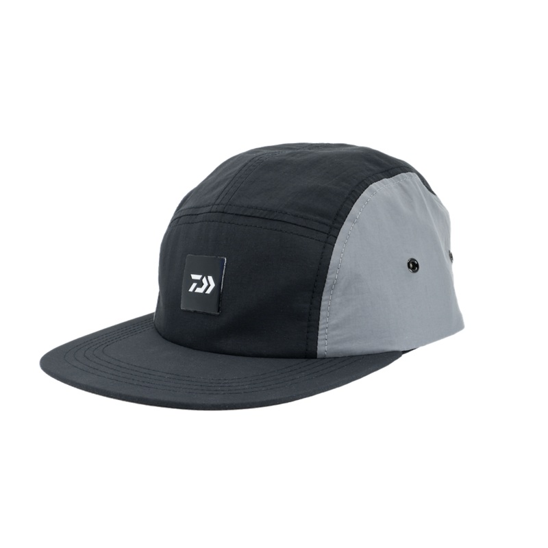 Daiwa Five Panel Cap Headwear Black Grey