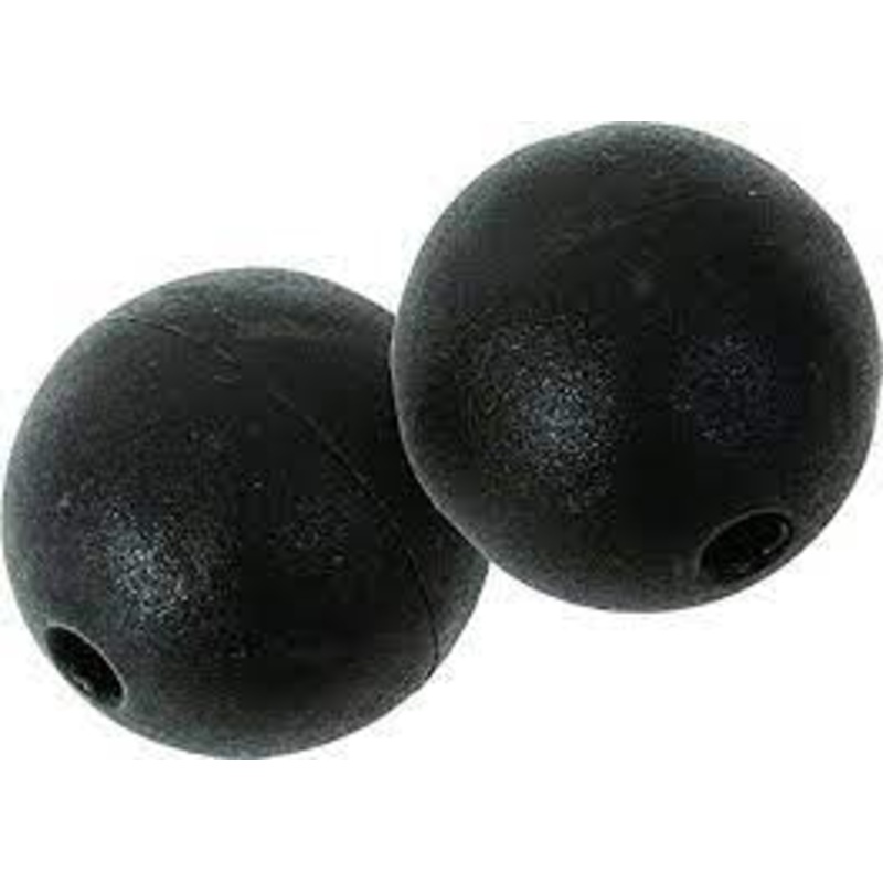 Black Marine Outrigger Ball Stops