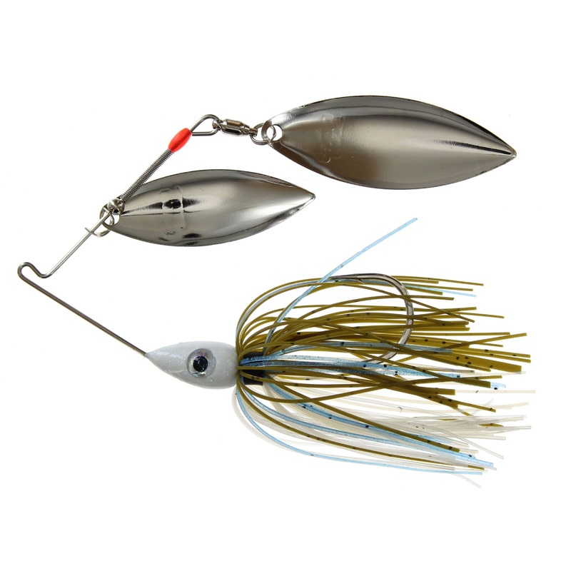 Nichols Pulsator Spinnerbait Braxtons Olive Shad Dw Nickel 3/8 oz