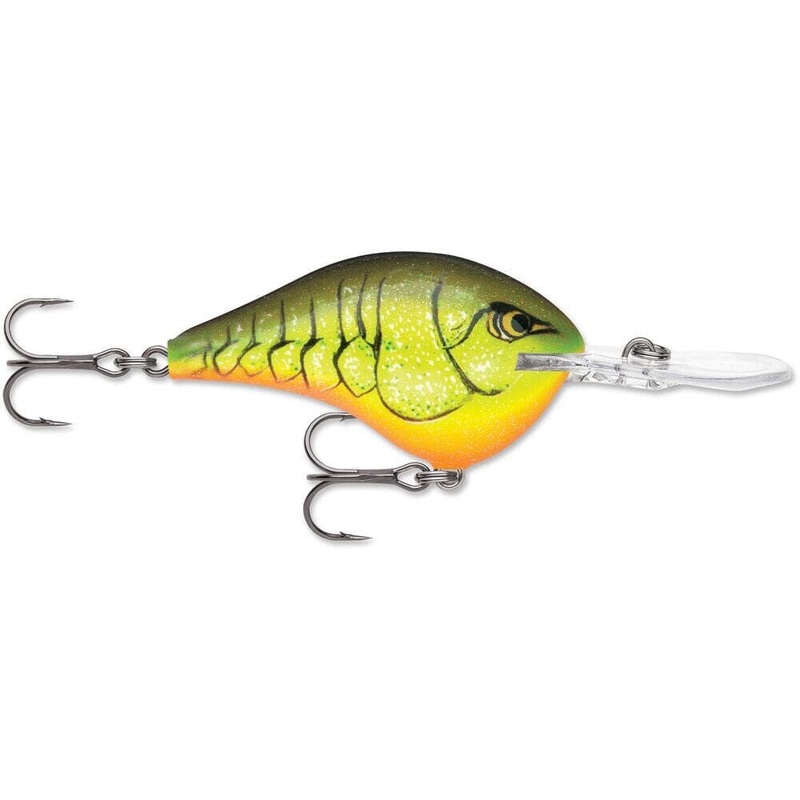 Rapala Dt 10 Chartreuse Rootbeer Crawdad