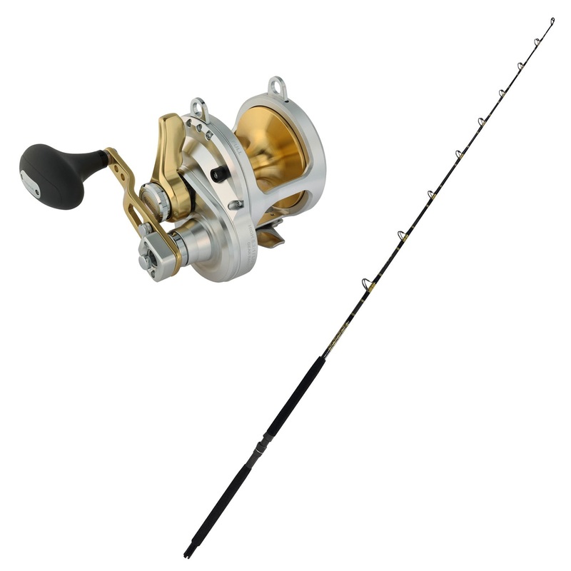 SHIMANO Talica 12II 2SPD LD with CHAOS KC 10-25 7FT Composite Gold Combo