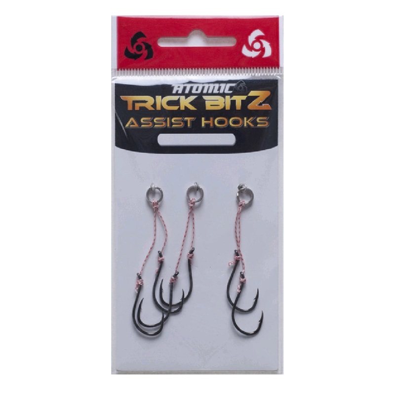 Atomic Trick Bitz Assist Hook Size 8 No Skirt (3pcs)