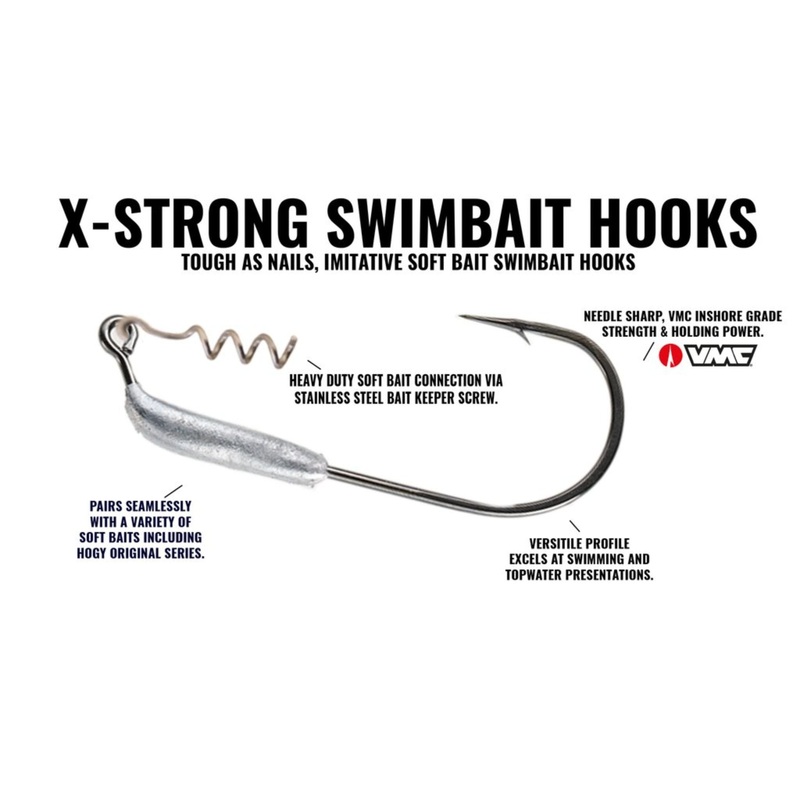 Hogy Classic X-Strong Swimbait Hook (2 Pack) 5/0 Unweighted