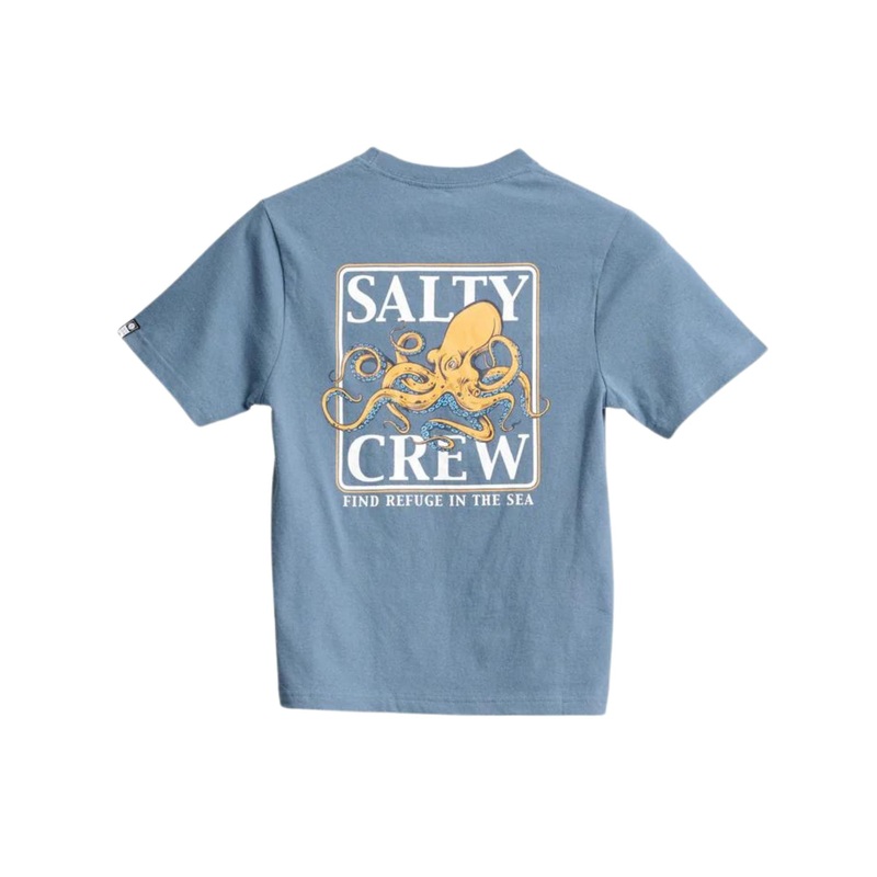 Salty Crew Ink Slinger Boys S/S Tee S Dark Slate