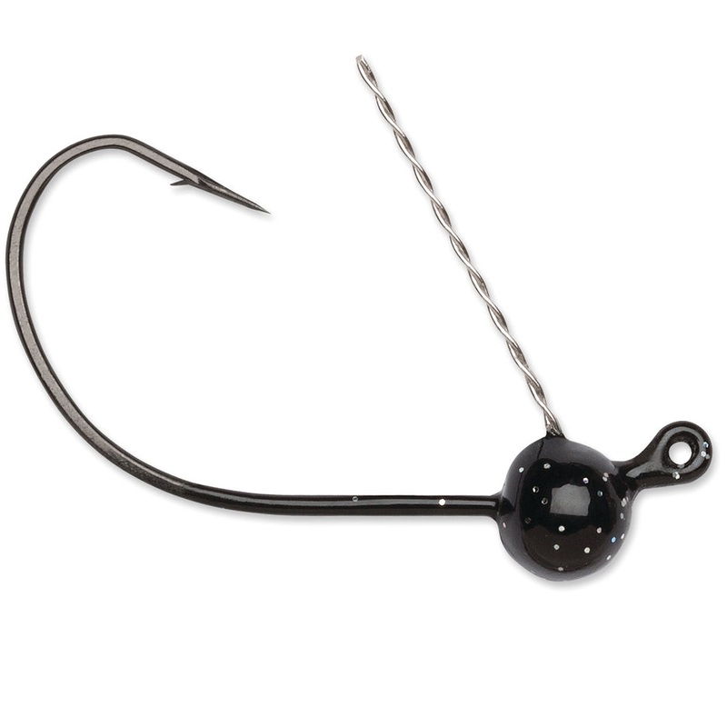 WWJ WACKY WEEDLESS JIG Black 1/16