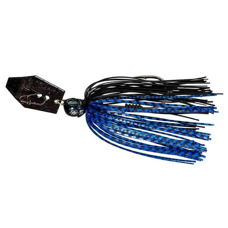 Z Man Tungsten Chatterbait Elite Evo Black Blue 3/8oz