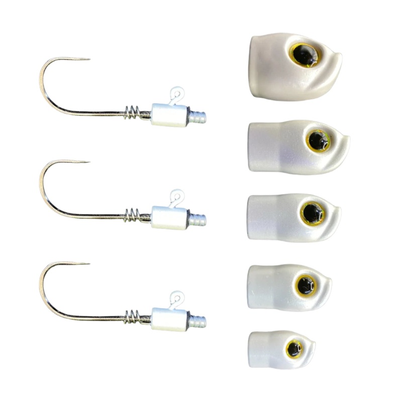 Stack Tackle Screwy Head Jigs 5/0 White