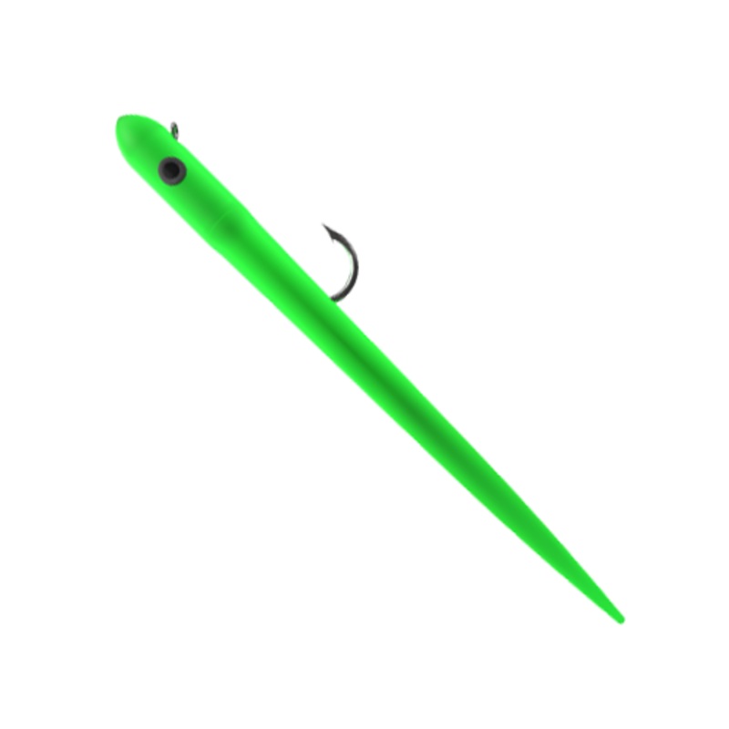 Wolfpack Tackle Ahi Casting Lures Glow Green 1oz w/ 7.5″ Tail