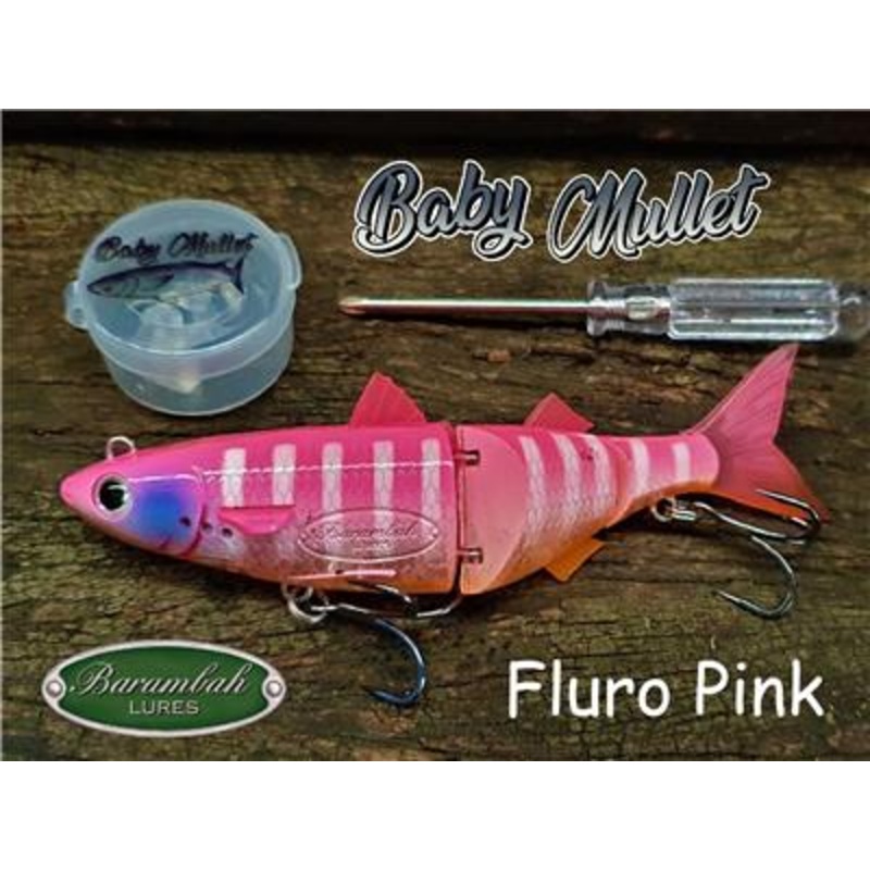 Barambah Lures Baby Mullet 120mm Swimbait Lure Mega Clearance Fluoro Green
