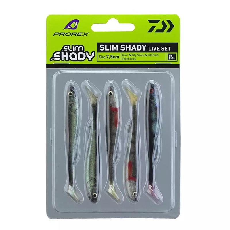 DAIWA Prorex Real Slim Shady Live Set 75mm/3.3g (5pcs)