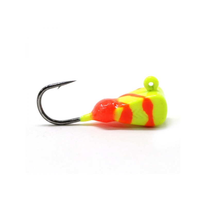 Clam Dave Genz Swirl Drop Kick Jig 1/32 Blue/Lime Swirl- SALE!