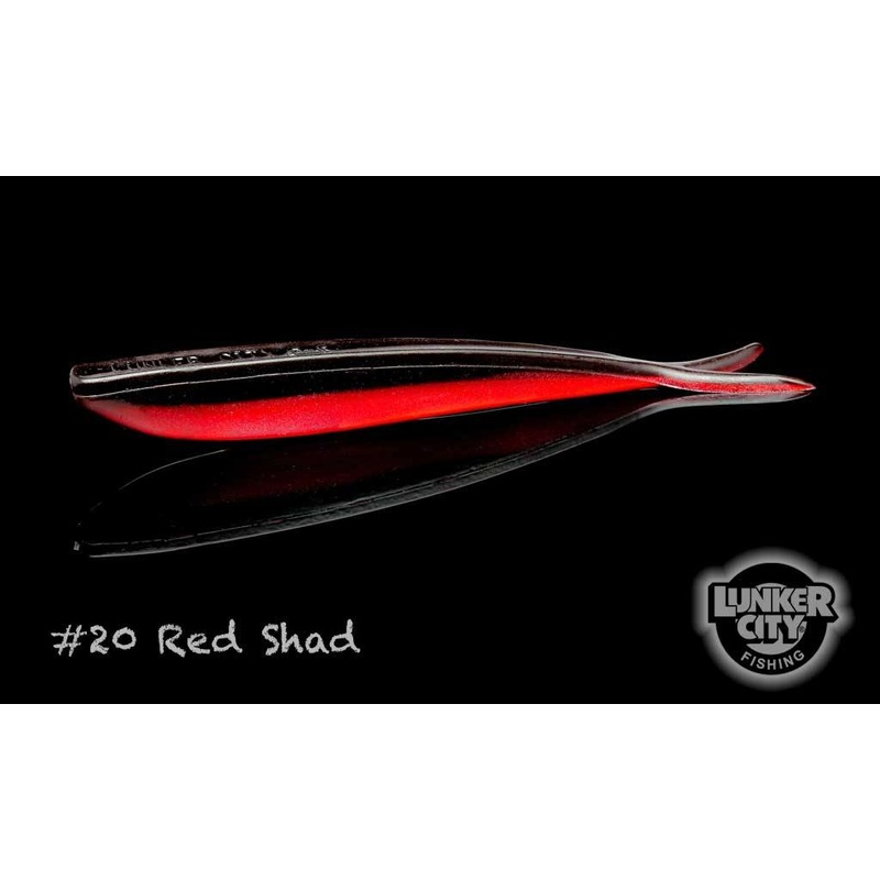 LUNKER CITY Fin-S Fish 4″ (100 mm) – 10 pc #288 CHAMPAGNE FIZZ