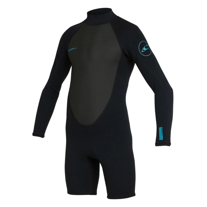 O’Neill Boys Reactor 2mm Long Sleeve Back Zip Springsuit 8 Black