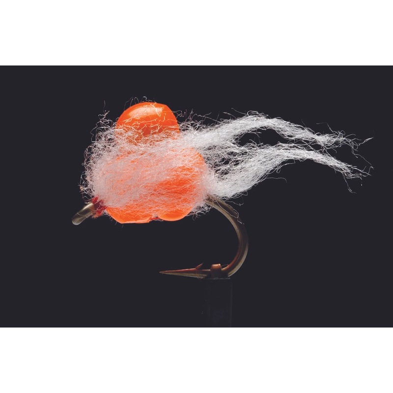 Otter’s Soft Egg Cluster Tangerine Freshwater Fly #8