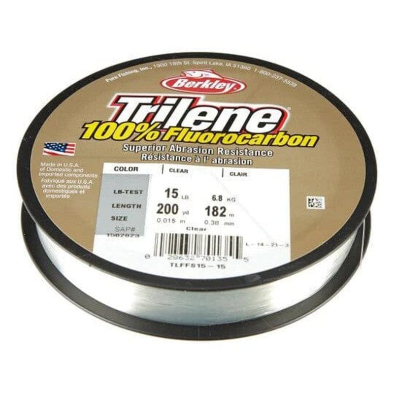 Berkley Trilene 100% Fluorocarbon Line Clear 6lb 200yds