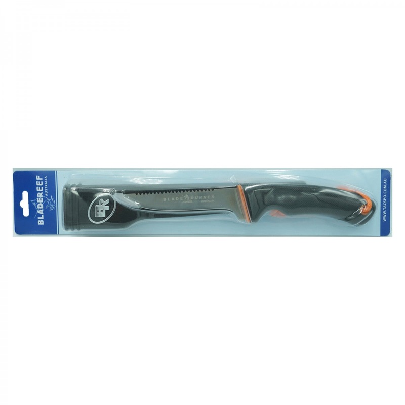 Blade Runner 14cm Orange Bait/Scaler Back Knife KBRSCL14