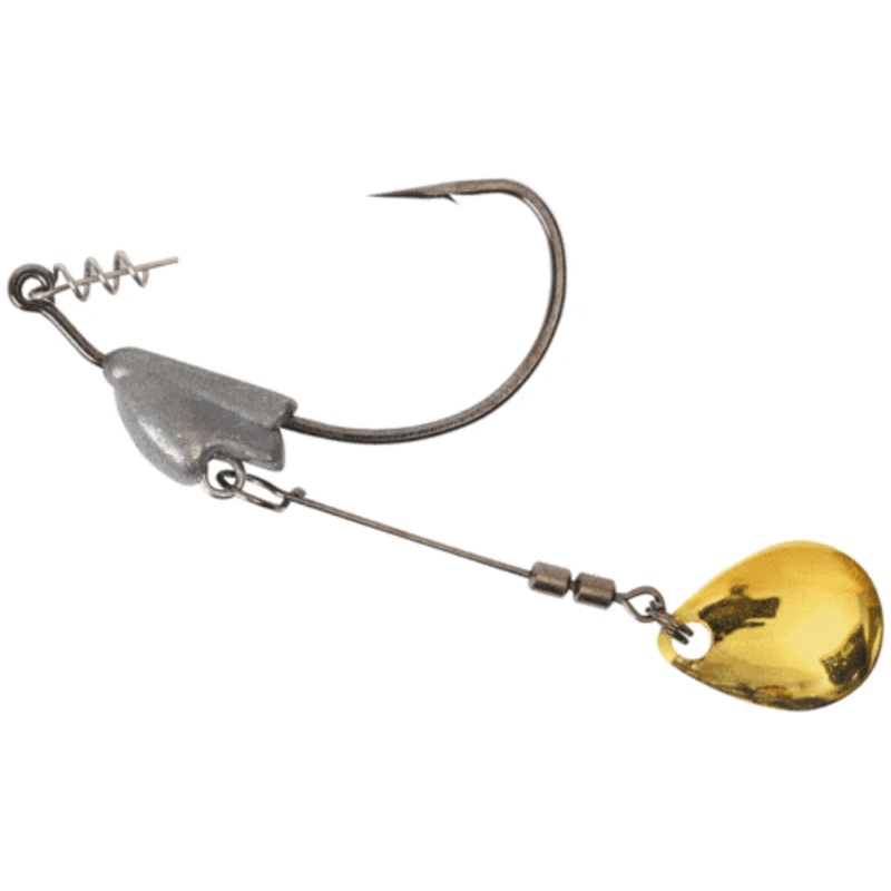 Owner Flashy Swimmer Hooks – Gold Colorado 1/0 – 1/8oz – 2pk